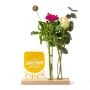 Brievenbus cadeau met kaarthouder en bloemen