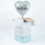 Hartjes folieballon Mr & Mrs uit BloomGift doos