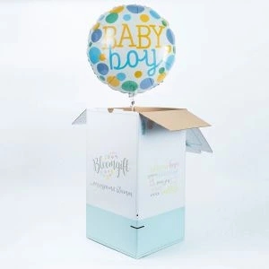 Ballon Baby Boy zwevend uit verpakking