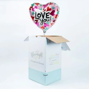 Hartjes folieballon Love You!