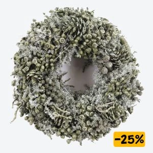 Kerstkrans Mixed Fruit Antique Olive 35cm