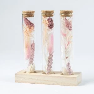 Brievenbus droogbloemen: Message in a bottle Pink modelfoto
