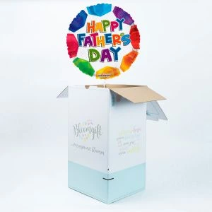 Vaderdag ballon Happy Father's Day uit verpakking