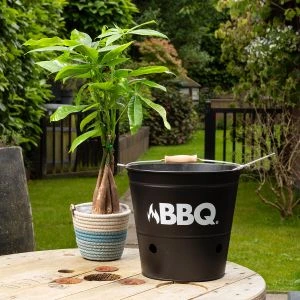 Vaderdag cadeaupakket inclusief BBQ emmer en plant