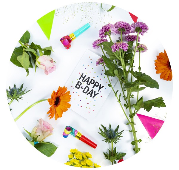 Verjaardagsbloemen images