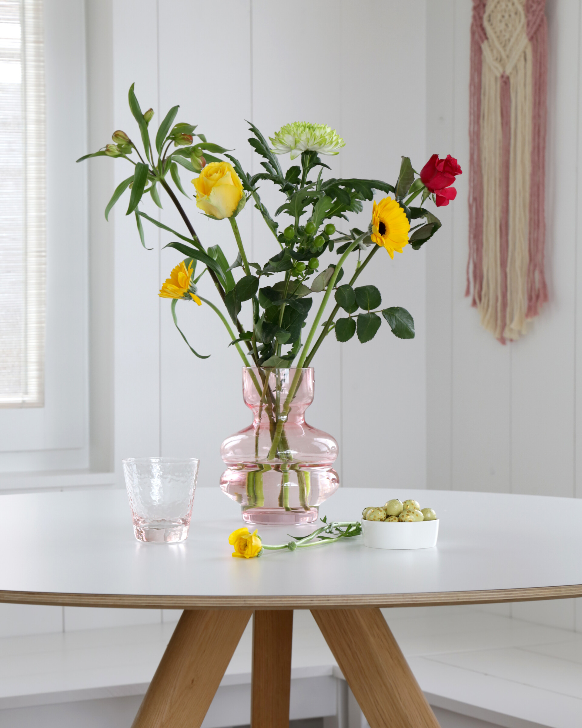 Klein boeket met minder bloemen