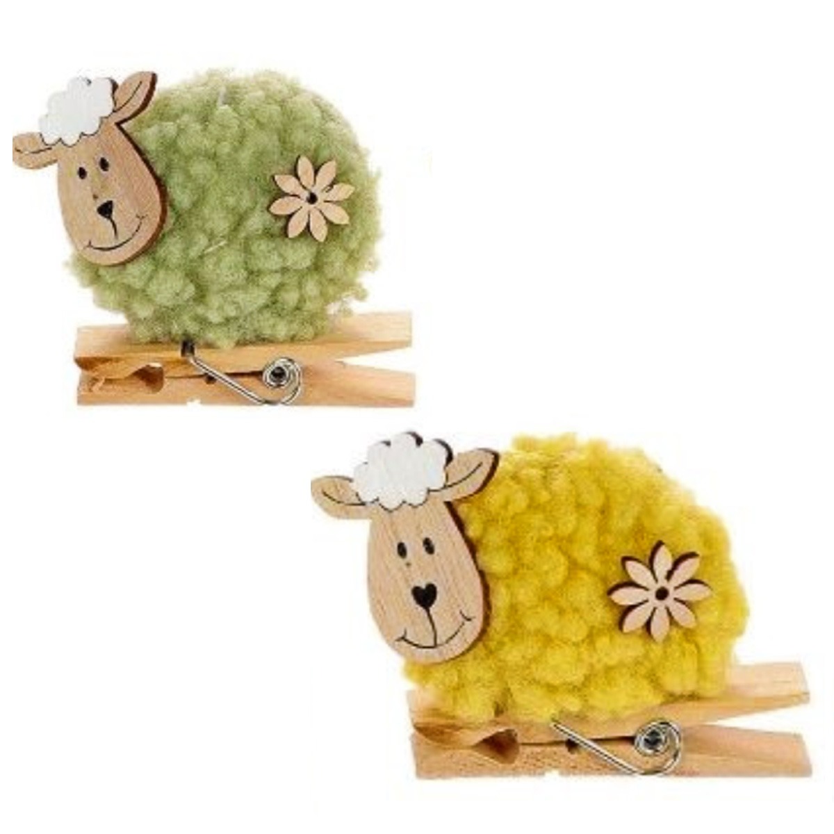 Schaapjes op een knijper