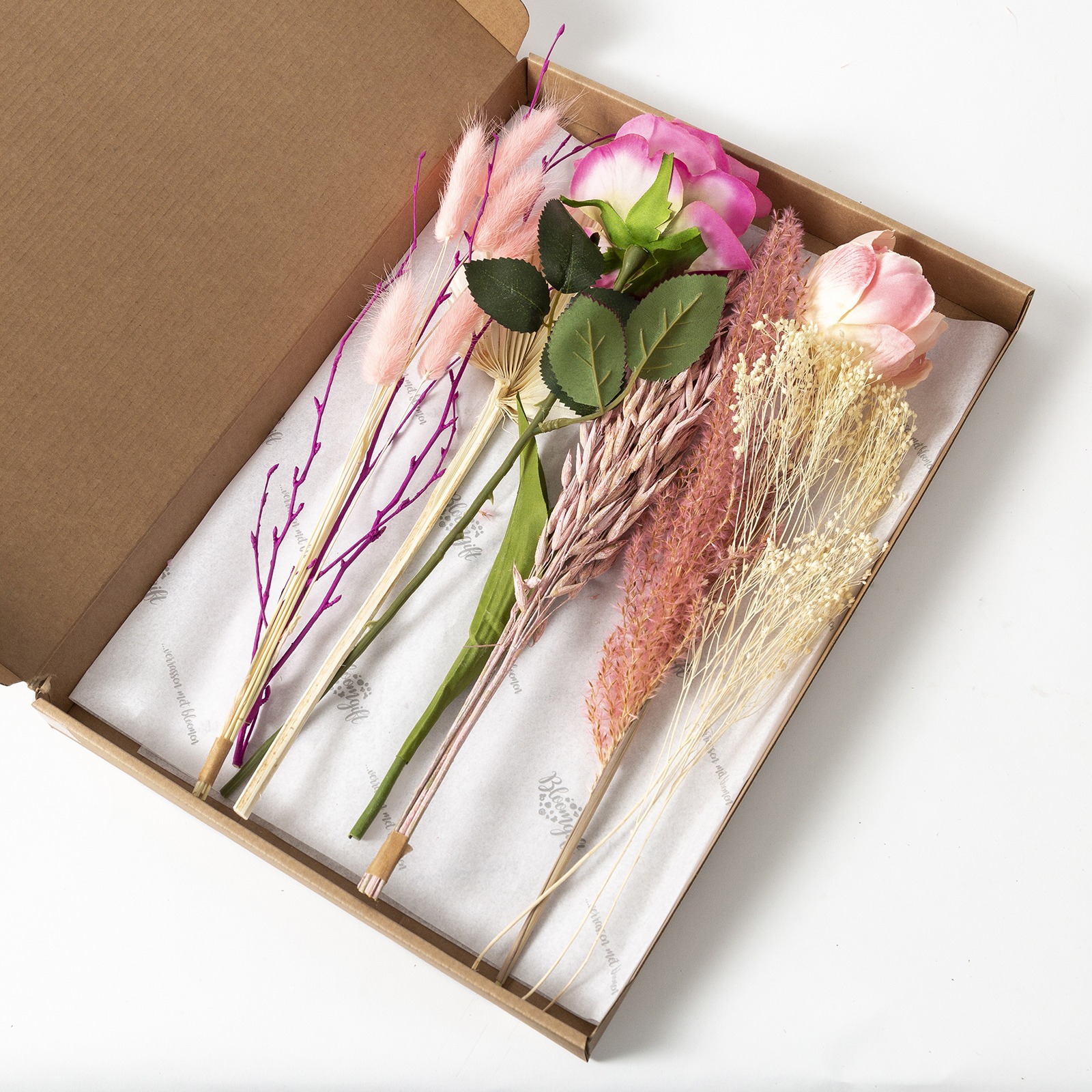 Zijden brievenbusbloemen